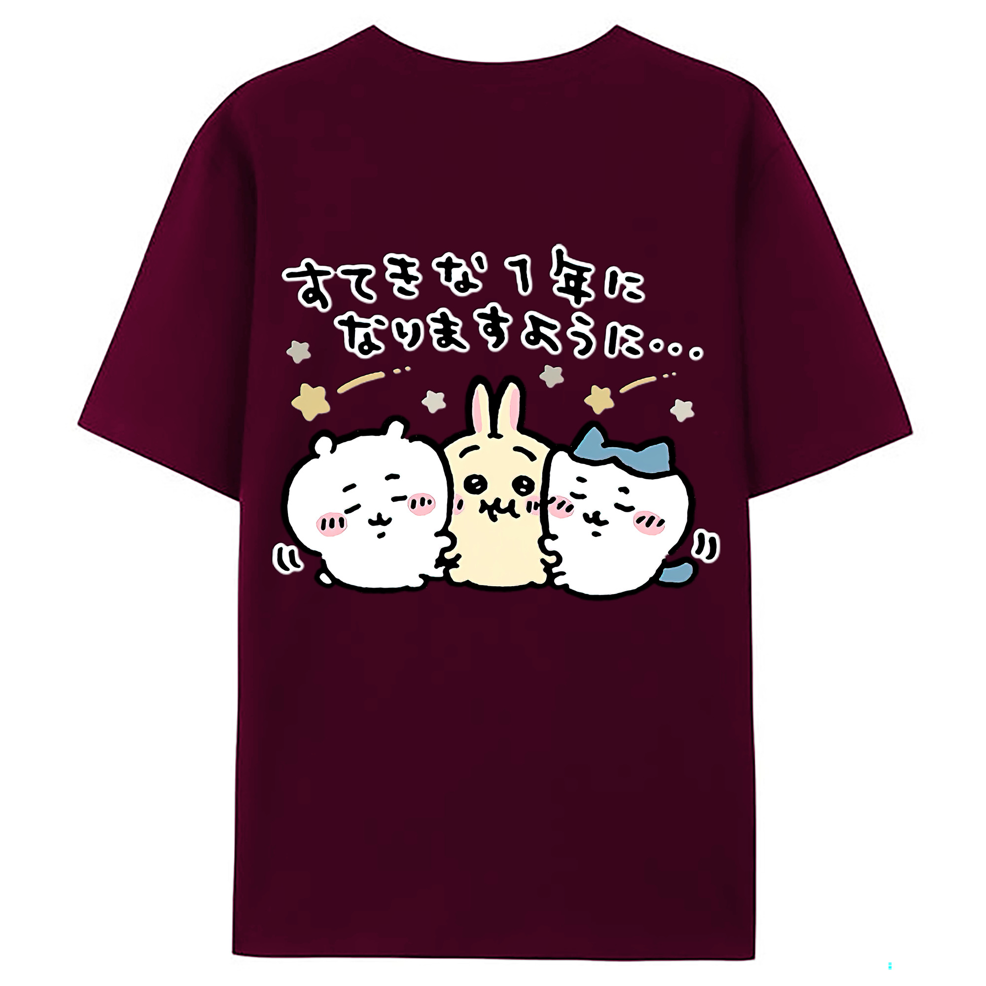 （画像用） ちいかわ ちいかわ Chii-kawa chiikawa レディース半袖Tシャツ(バックプリント)